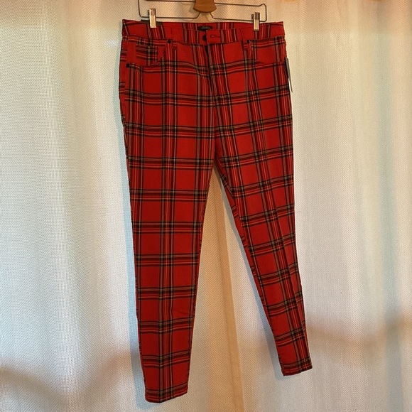 Wild Fable For Target Red Plaid Pants 